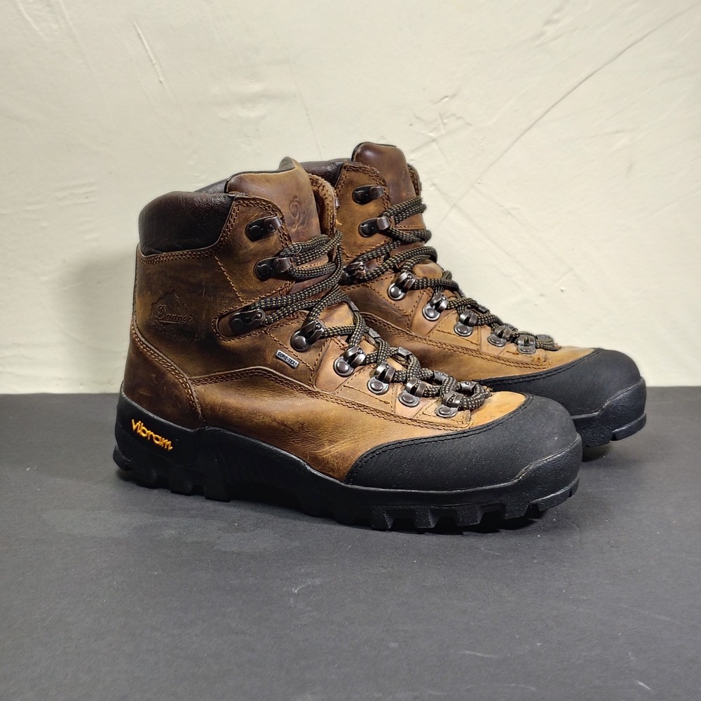 Danner Boots Mens 9.5 Brown Expedition GTX Leather 43710 Gore-Tex Vibram Hiking
